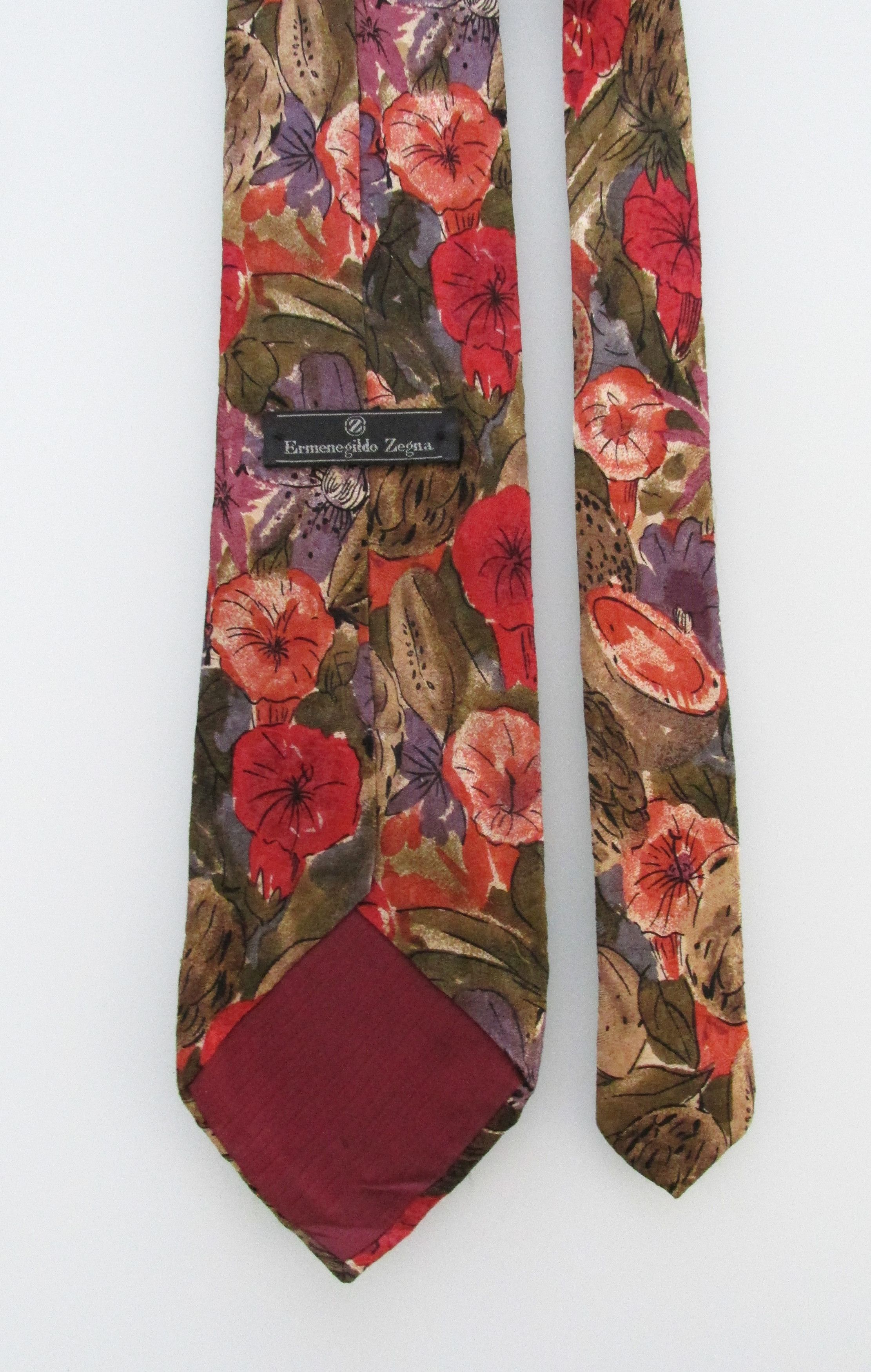 Ermenegildo Zegna Ermenegildo Zegna Vintage/Early Men's Silk Tie Size ONE SIZE - 3 Thumbnail