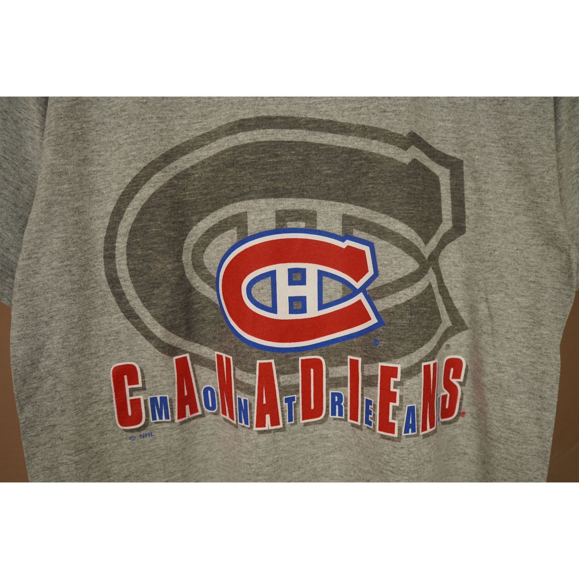 NHL × Vintage 90s Starters Montreal Canadiens Grey Tee S #374 Size US S / EU 44-46 / 1 - 3 Thumbnail