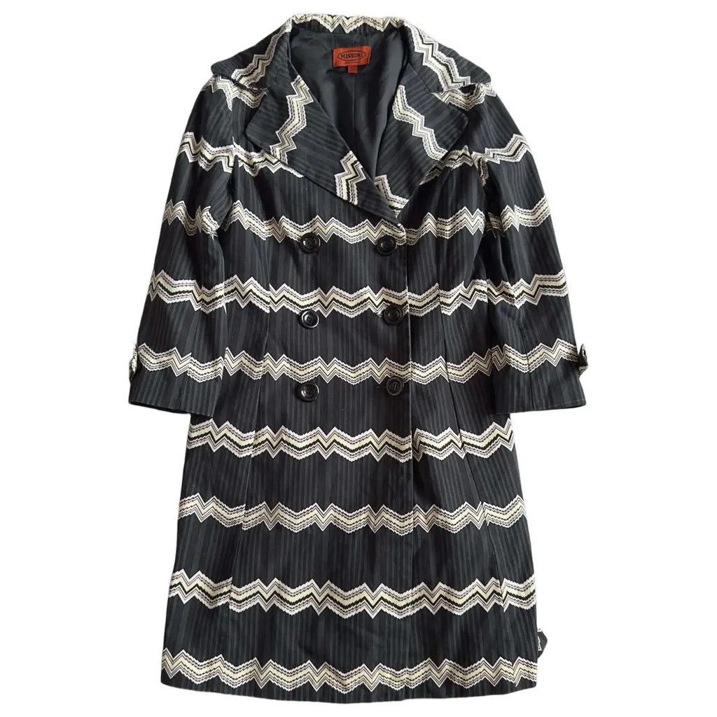 Missoni Missoni ZigZag Trench Coat Size M / US 6-8 / IT 42-44 - 2 Thumbnail
