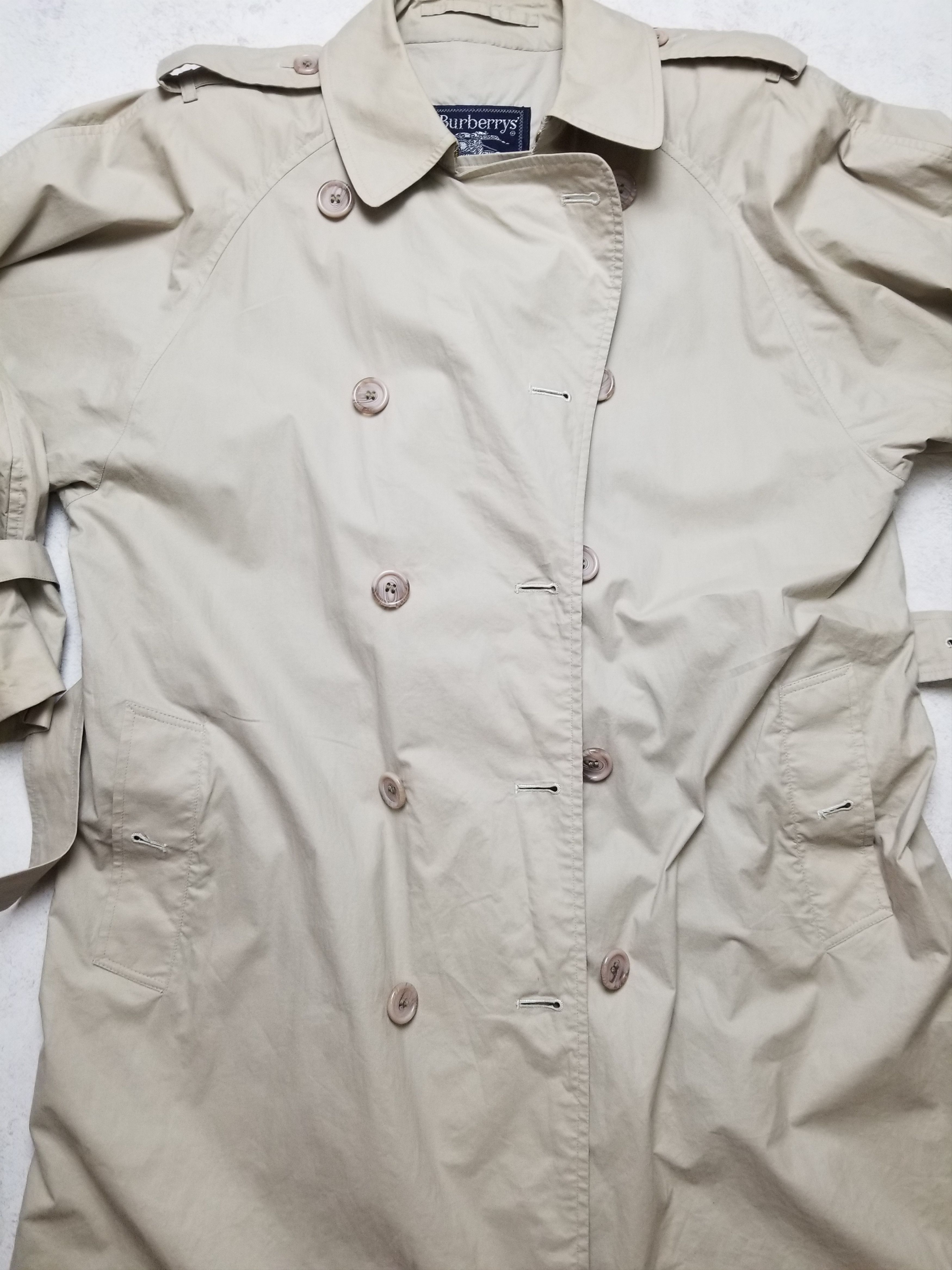 Burberry Burberrys Exlong 100% Cotton Duble Blessted Trench Coat Size M / US 6-8 / IT 42-44 - 9 Thumbnail