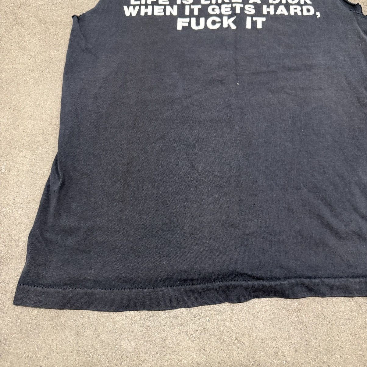 Vintage VINTAGE 90s ARCHIVE STYLE FUCK IT PUNK GRUNGE TANK TOP Size US M / EU 48-50 / 2 - 2 Thumbnail