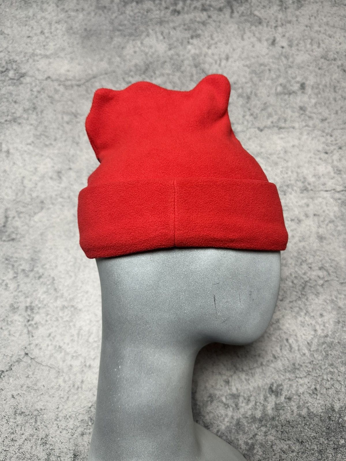 Anime × Japanese Brand × Vintage Vintage Hello Kitty Fleece Beanie Hat Cat Big Logo Size ONE SIZE - 6 Thumbnail