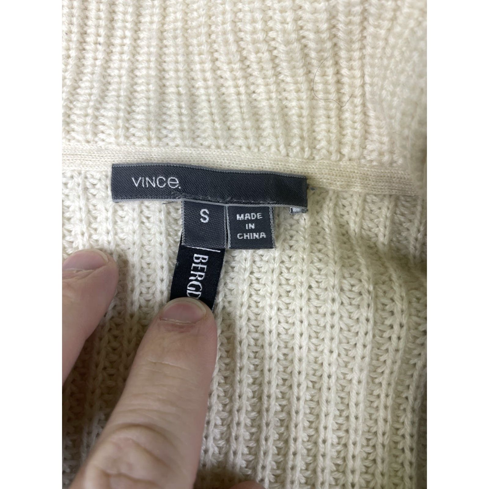 Vince Vince Cardigan Wool Alpaca Knit Sweater Multicolor Womens Small S Long Sleeve Texture Graphic Modern Knit Cardigan Womens Size S / US 4 / IT 40 - 2 Thumbnail