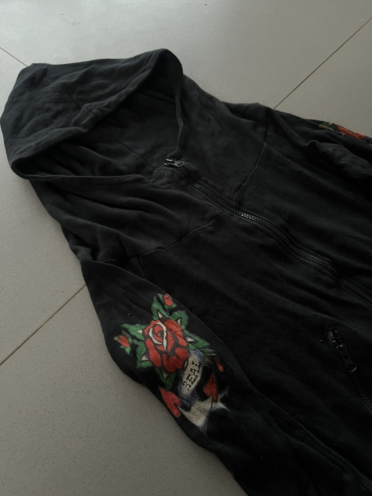 5351 POUR LES HOMMES Japanese 2000’s Bono Hood Jacket Skull Tatto GOA Style Size US S / EU 44-46 / 1 - 8 Thumbnail
