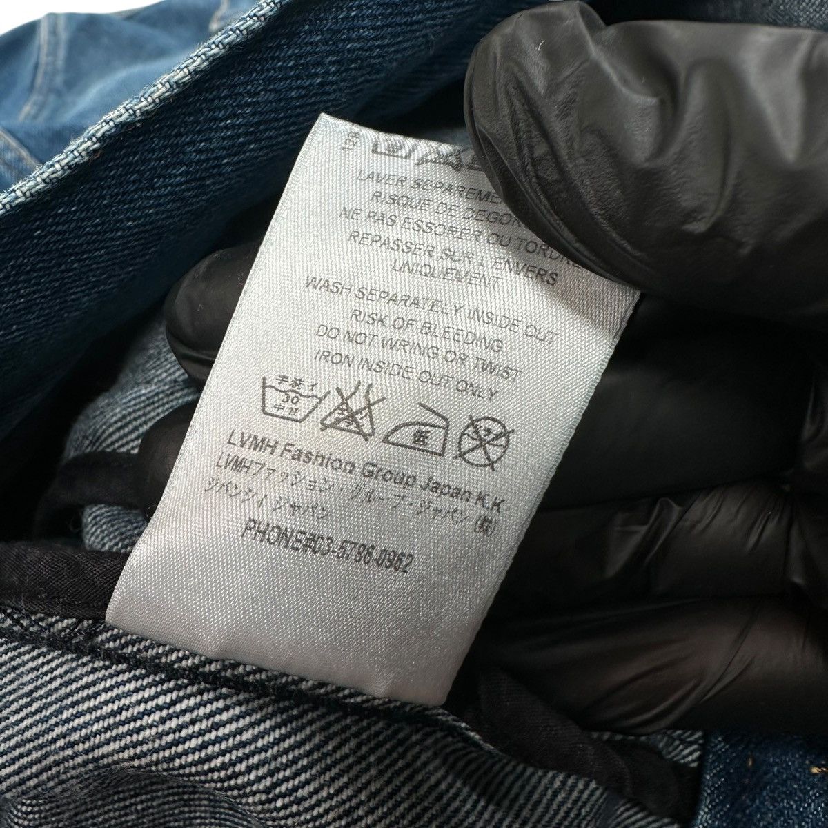 Givenchy Givenchy Size S Denim Jacket Blue Back Logo Red Print Size US S / EU 44-46 / 1 - 12 Thumbnail