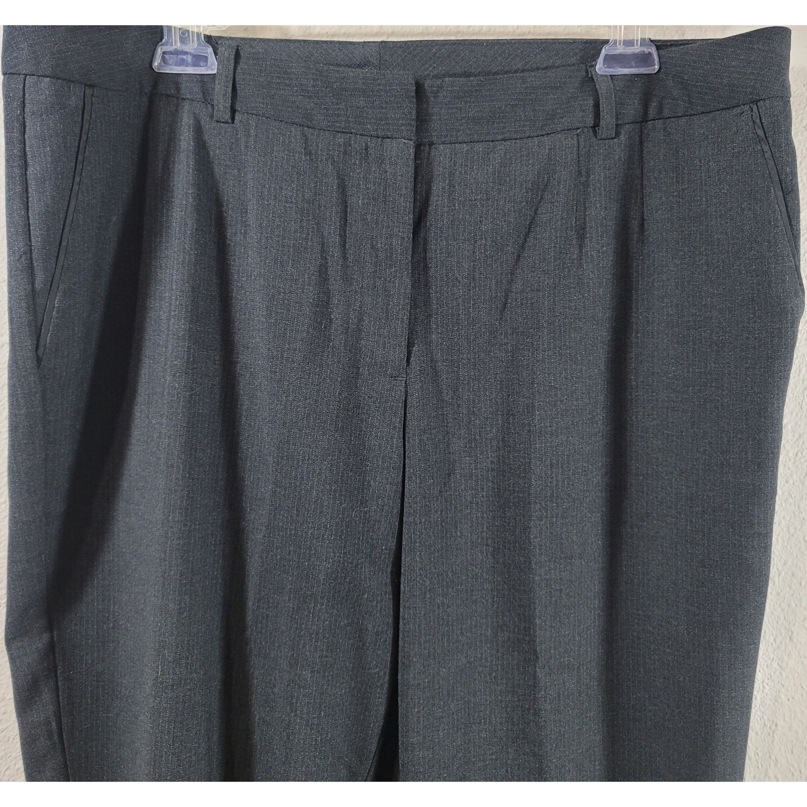Other Worthington Charcoal Pinstripe Pleated Front Pants 14 Size 36" / US 14 / IT 50 - 6 Thumbnail
