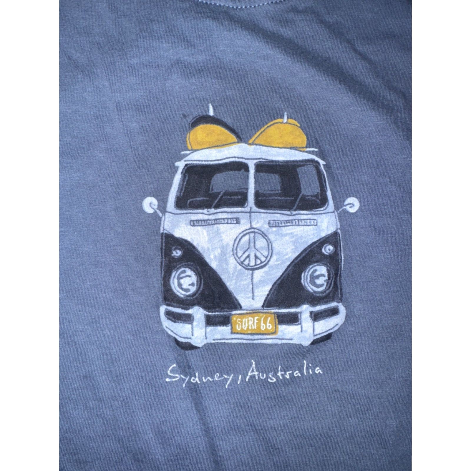 Vintage Pacific Creation VW Bus Graphic T-Shirt Men’s Small Blue Surf Beach Classic Fit Size US S / EU 44-46 / 1 - 3 Thumbnail