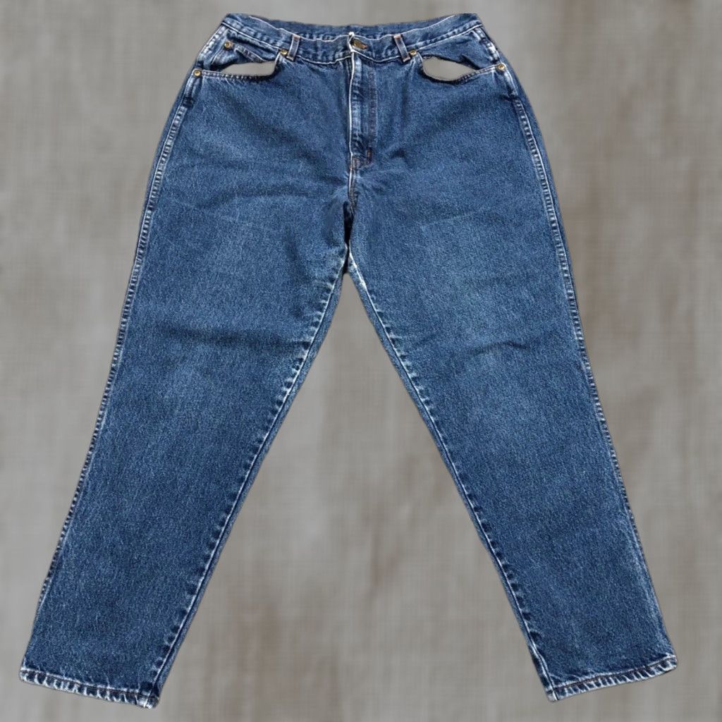 Vintage VINTAGE CHIC JEANS Women 20 High Rise Tapered Dark Wash USA Made 90s Y2K Mom Size 42" / US 20 - 1 Thumbnail