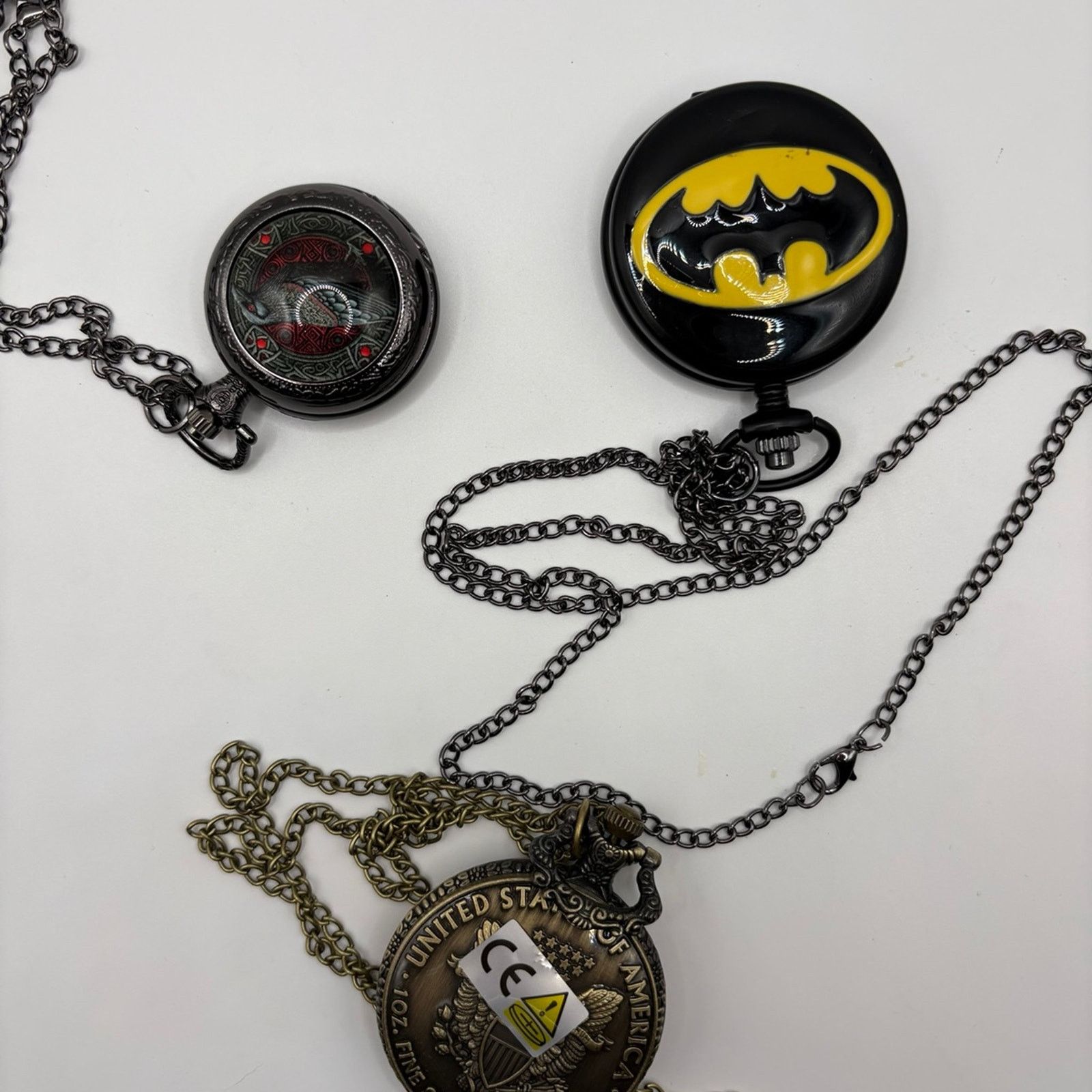 Other Set of 3 Novelty Pocket Watches - Like New - Batman, Celtic Size ONE SIZE - 1 Thumbnail