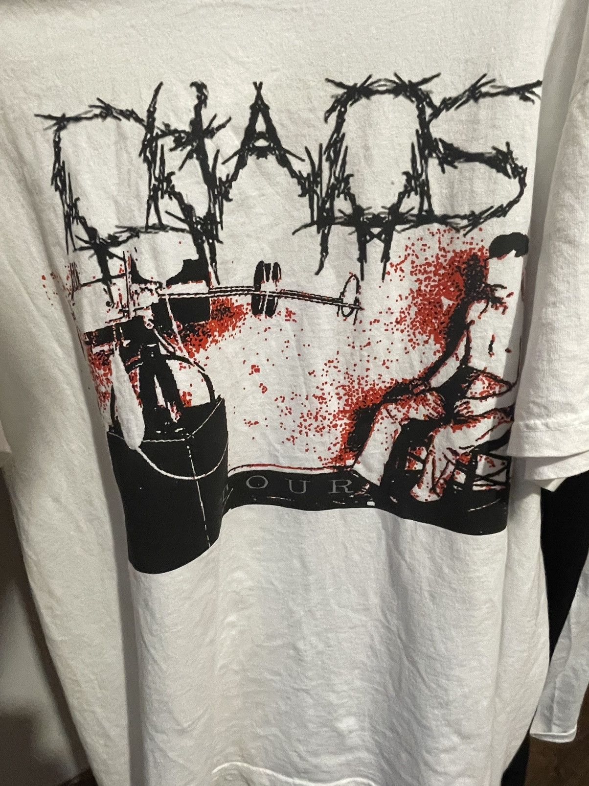 Ken Carson × Vintage ken carson agc tour blood tee upside down cross merch Size US XXL / EU 58 / 5 - 1 Thumbnail