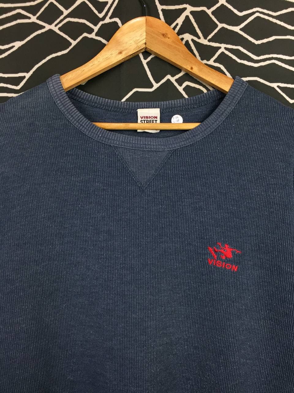 Vision Streetwear Vtg 80s Vision Streetwear Skate Logo Waffle Knit Thermal Tee Size US XL / EU 56 / 4 - 3 Thumbnail