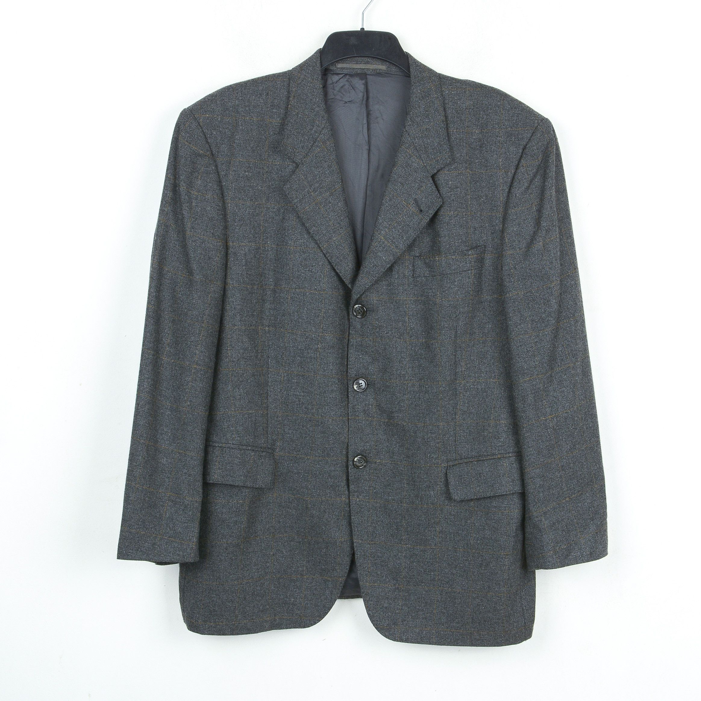 Vintage W17 VAN GRAAF UK 40 US 100% Cashmere Blazer Check Jacket Size 40R - 1 Thumbnail