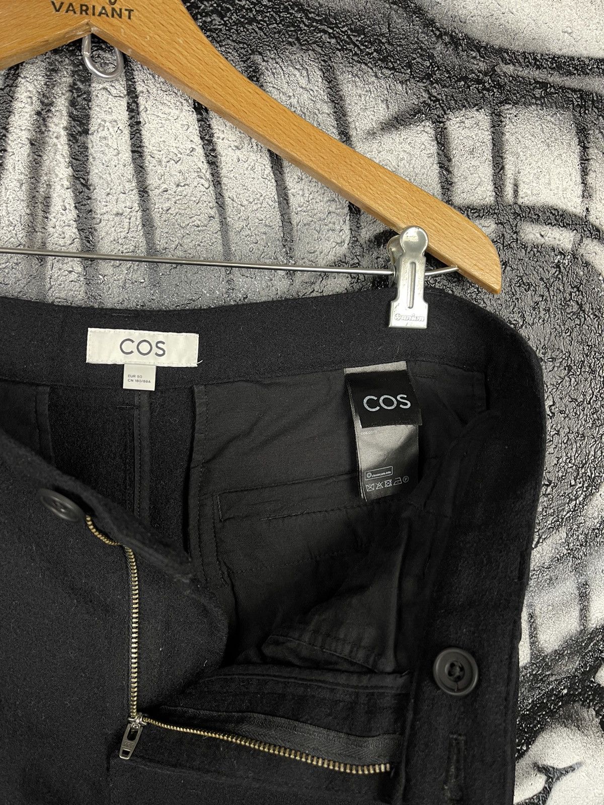 Cos COS Classic Slim Fit Black Wool Trousers Pants Men’s Size 50 Size US 32 / EU 48 - 7 Thumbnail