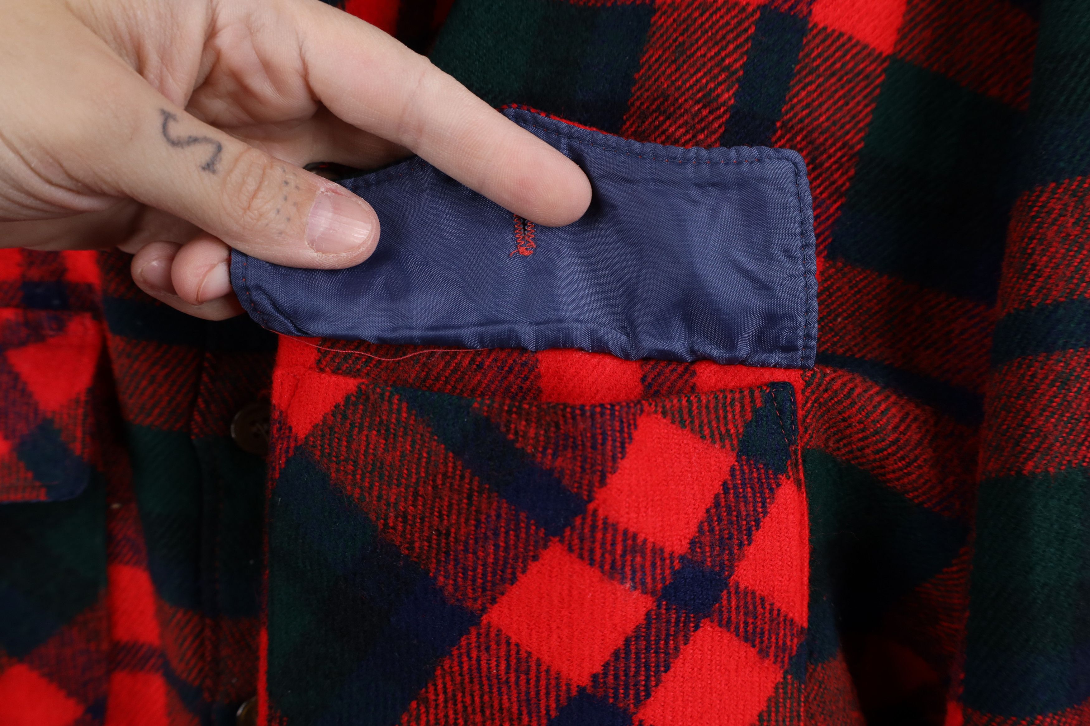 Vintage Vintage 70s Streetwear Collared Board Button Shirt Plaid Size US XL / EU 56 / 4 - 4 Thumbnail
