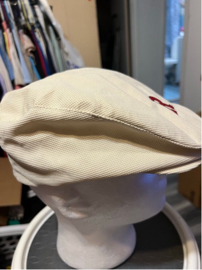Vintage Men's NU-FIT Rutgers R Class of 1958 Beige Red Flat Cap Size ONE SIZE - 4 Thumbnail