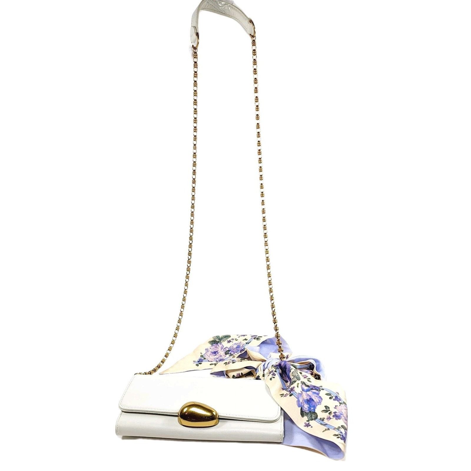 Zimmermann ZIMMERMANN Leather Crossbody Bag Embossed Floral Flap Chain Size ONE SIZE - 2 Thumbnail
