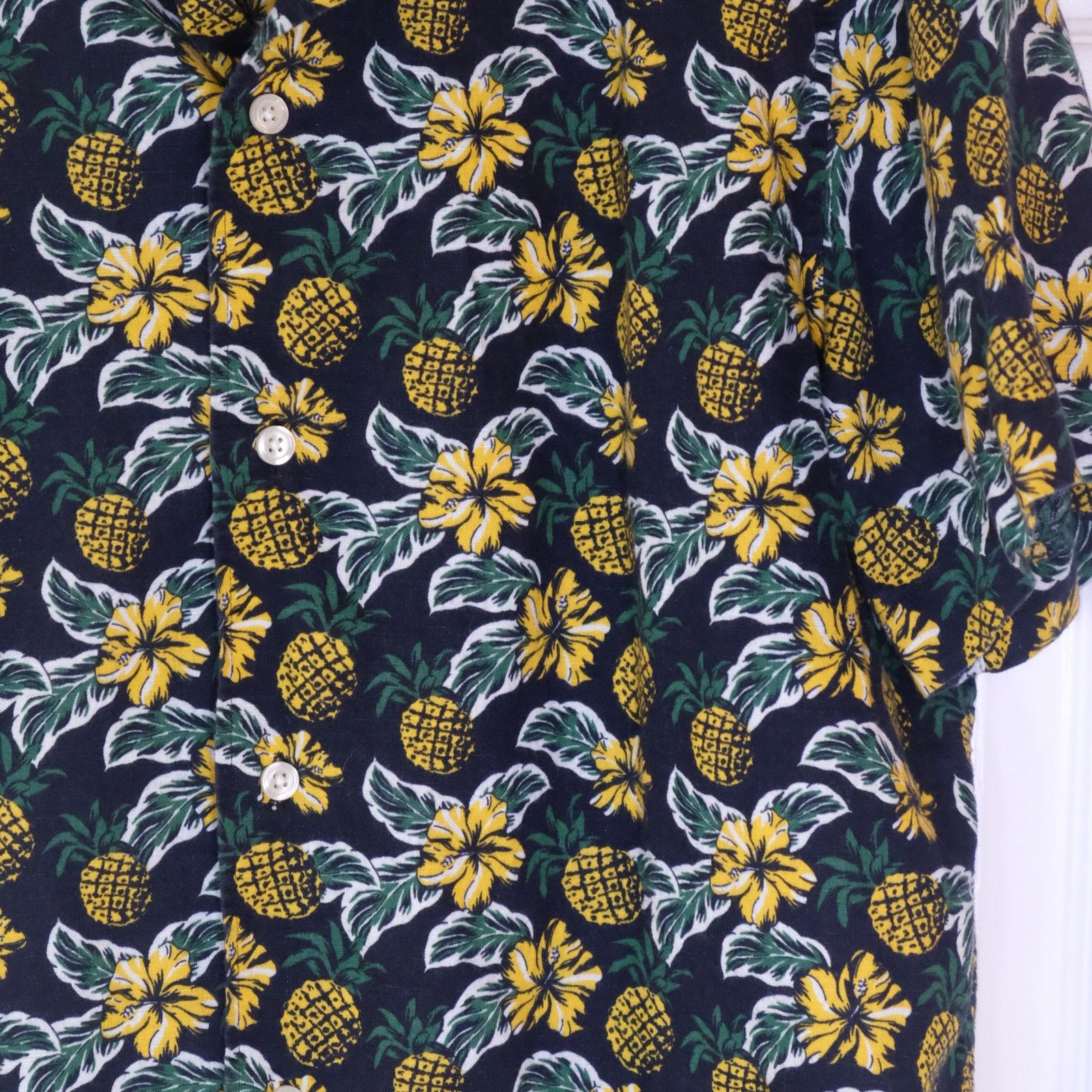 Banana Republic Banana Republic Linen Slim Fit Button Down Hawaiian Shirt XL Size US XL / EU 56 / 4 - 3 Thumbnail