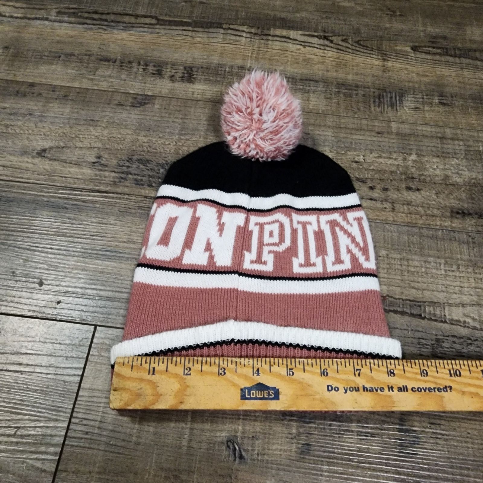 Pink Victoria Secret Pink winter hat beanie 2285 Size ONE SIZE - 3 Thumbnail