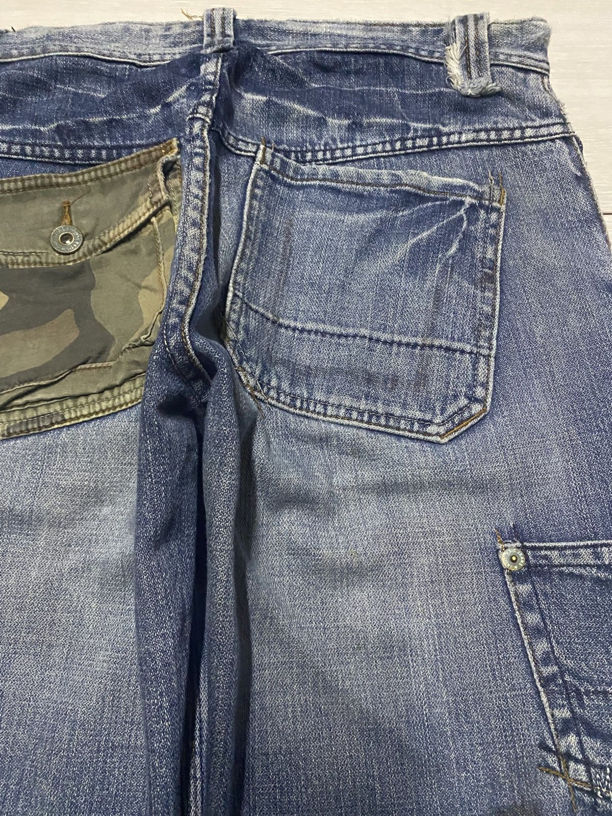 Maison Margiela Japanese Brand Patchwork Baggy Denim Margiela Style Size US 32 / EU 48 - 12 Thumbnail
