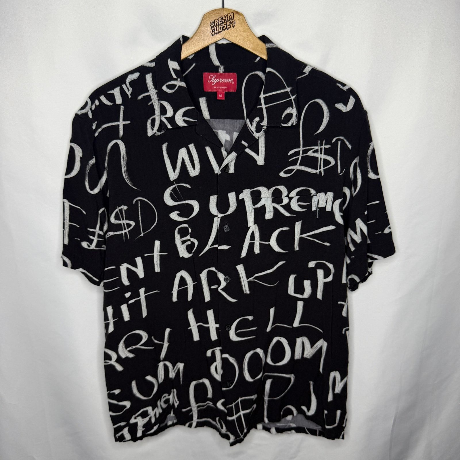 Supreme Supreme Bunnies S/S Work Shirt Black M | Grailed