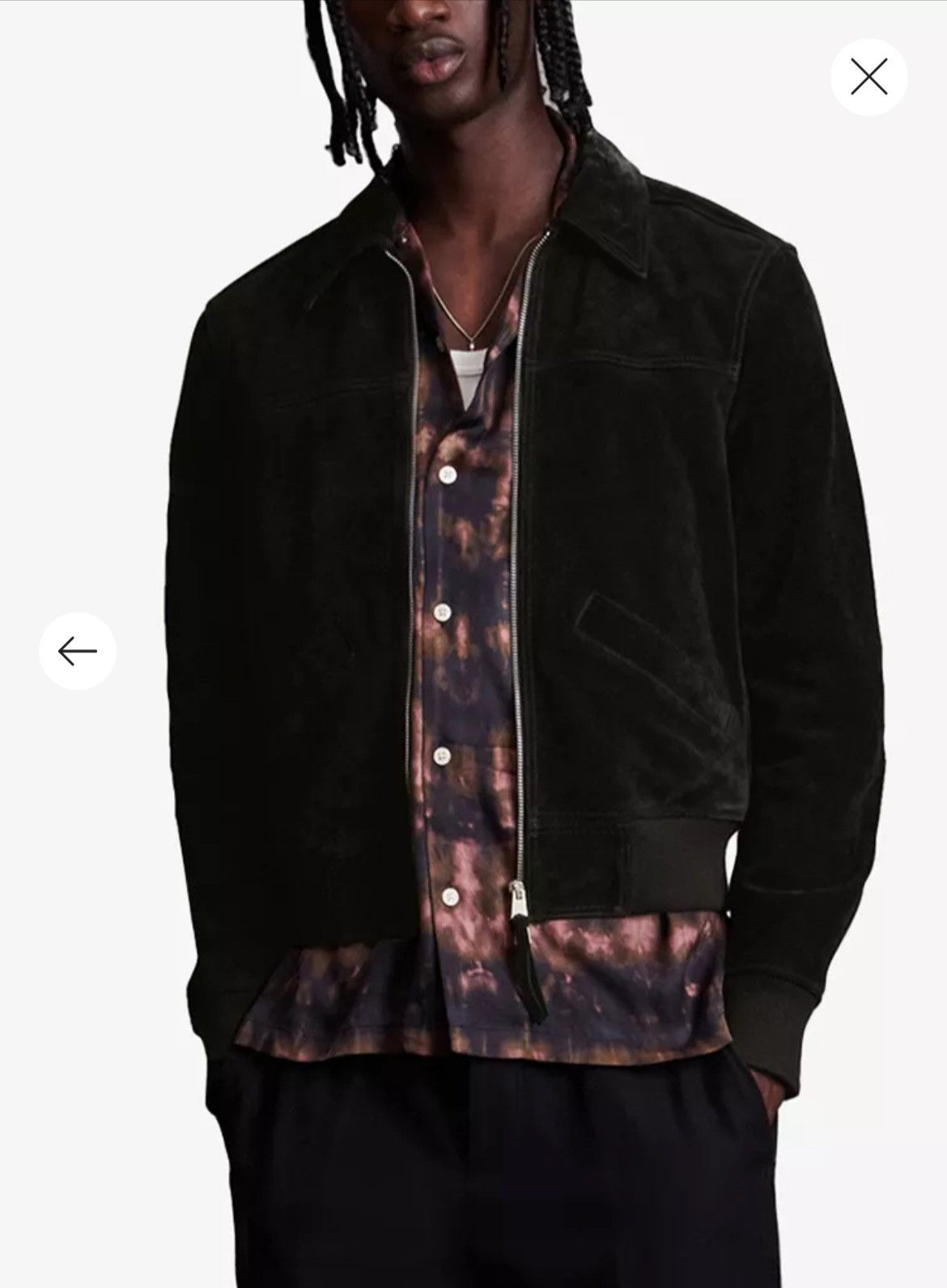 Allsaints NWT ALLSAINTS HALCROW SUEDE JACKET LARGE Size US L / EU 52-54 / 3 - 5 Thumbnail