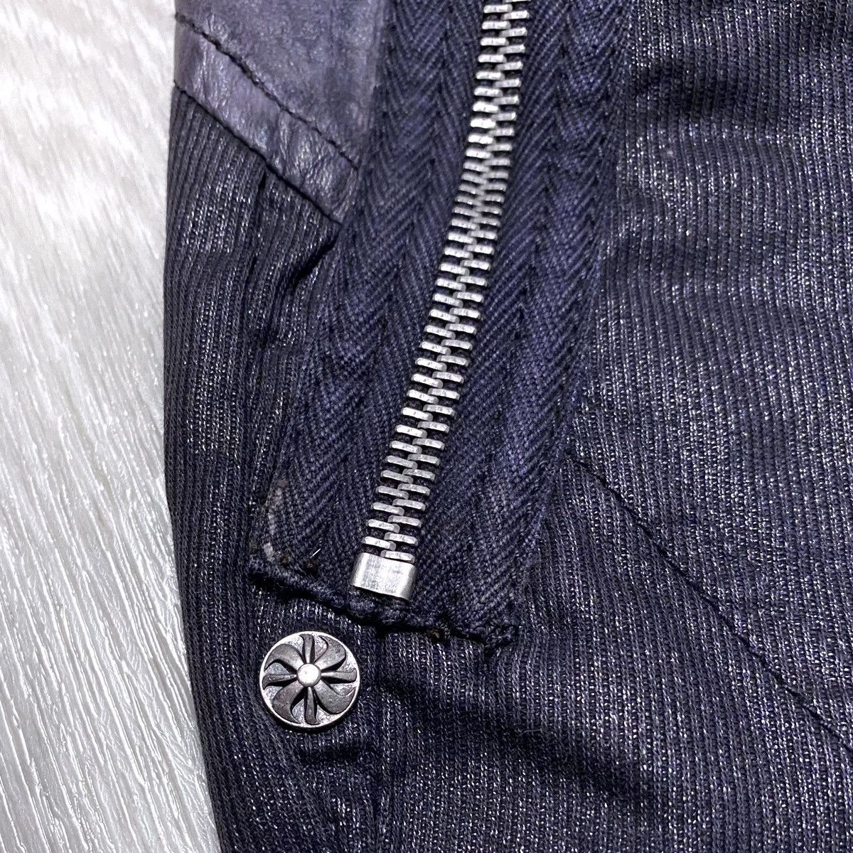 John Richmond Richmond Denim Graphite Multizip Biker Vintage Pants Trouser Size 28" / US 6 / IT 42 - 12 Thumbnail