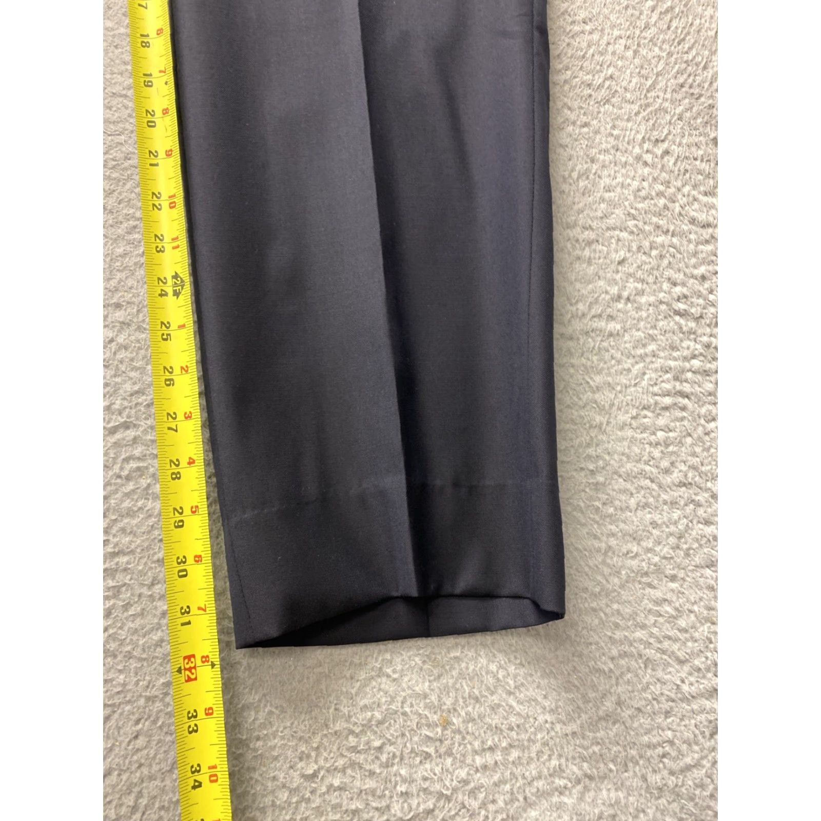Vintage Santorelli Roma Pants Mens 40x32 Dress Pants Wool Dark Navy Italy 164-32 Size US 40 / EU 56 - 4 Thumbnail