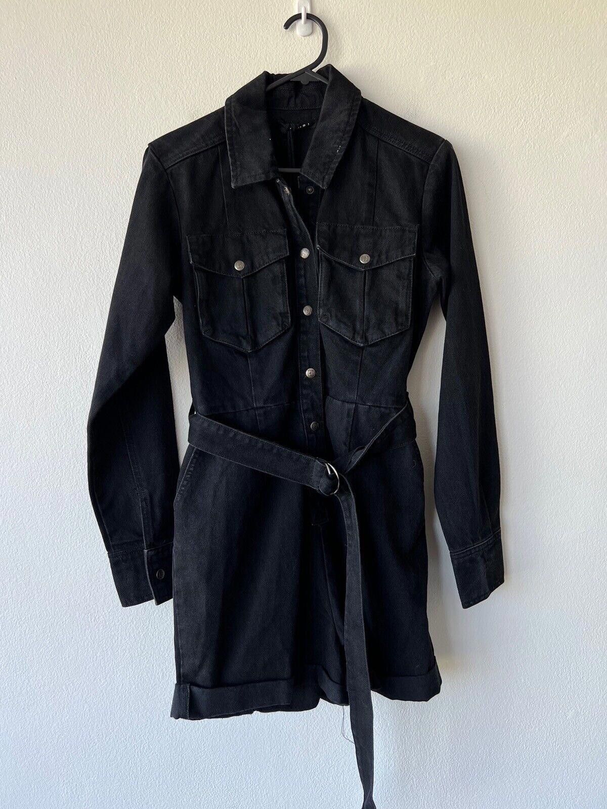 Ksubi new Ksubi dress playsuit overalls hazard top small s 8 black Size 28" / US 6 / IT 42 - 1 Thumbnail