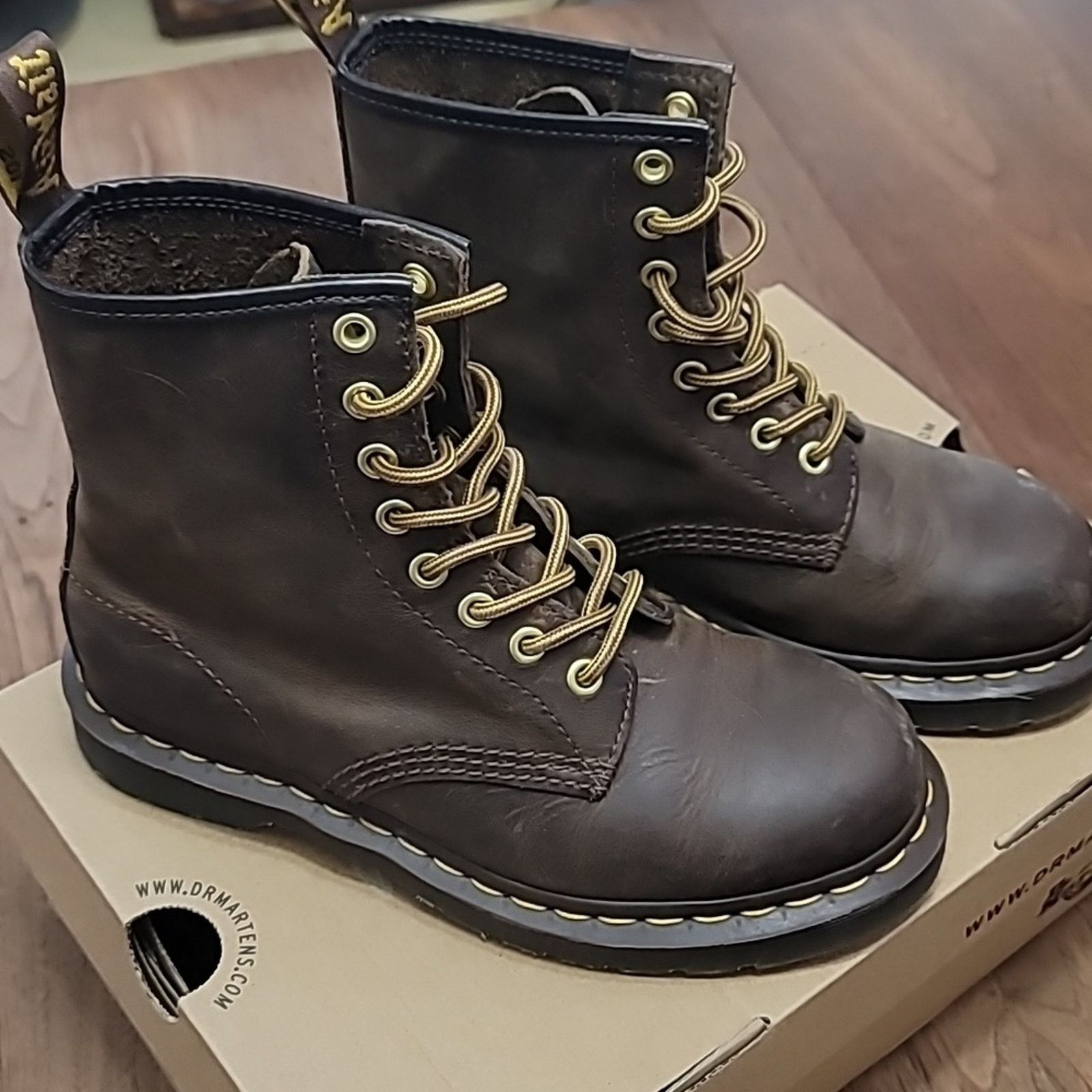 Dr. Martens Dr. Martens Crazy Horse Boots Excellent Condition with Box Size US 6 / IT 36 - 2 Thumbnail