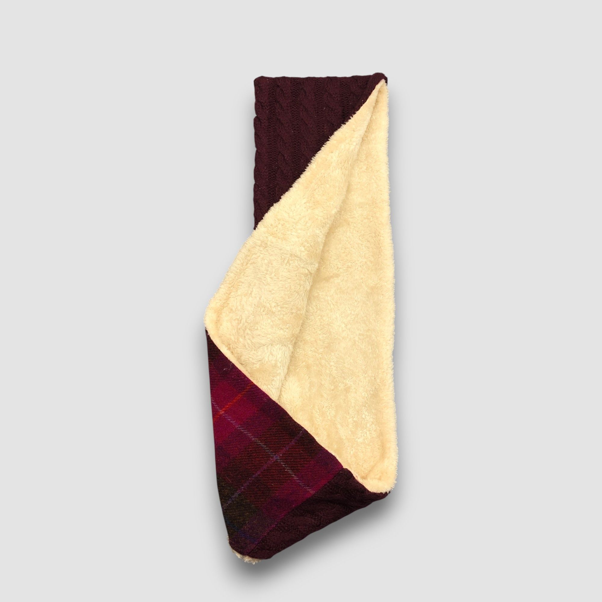Harris Tweed Vintage Harriss Tweed Infinity Scarf Fleece Wool Scarves. Size ONE SIZE - 4 Thumbnail