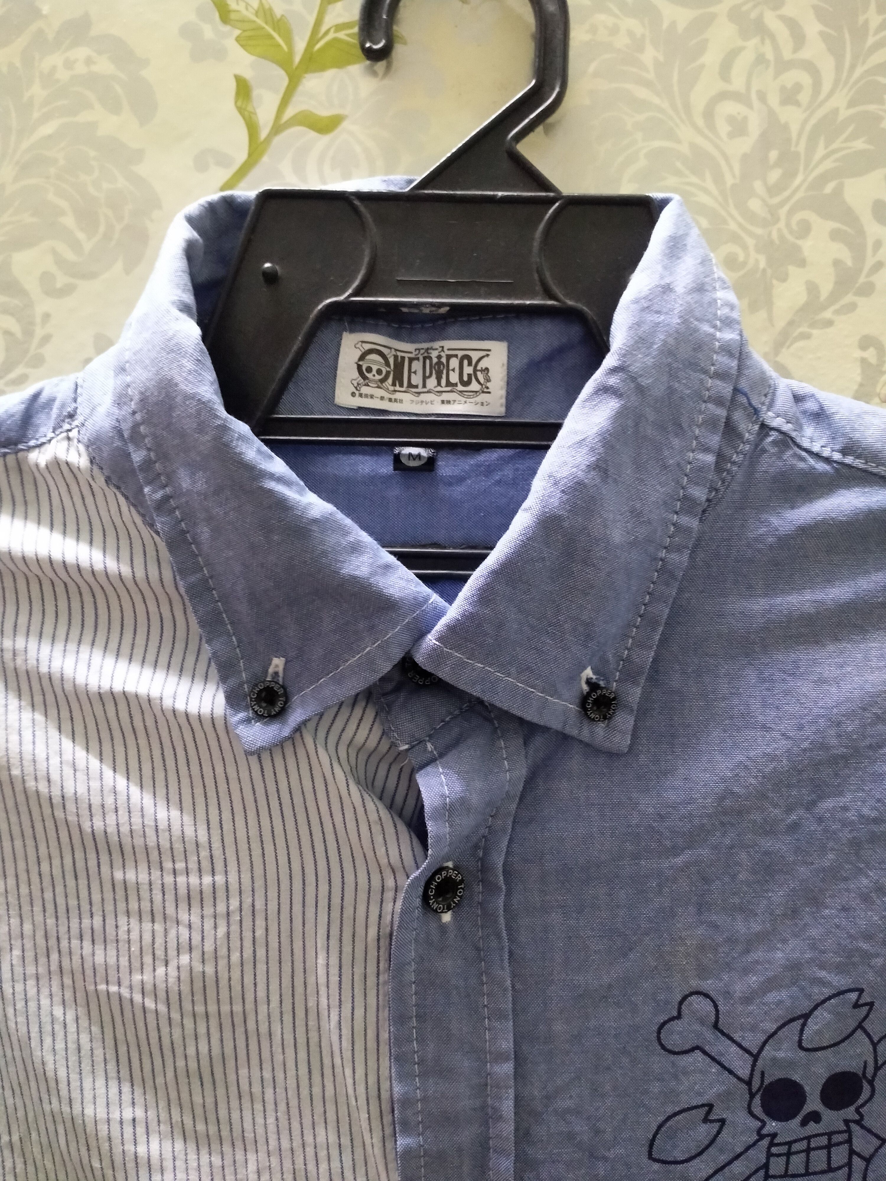 Japanese Brand × One Piece One piece shirt button up big logo Size US M / EU 48-50 / 2 - 6 Thumbnail