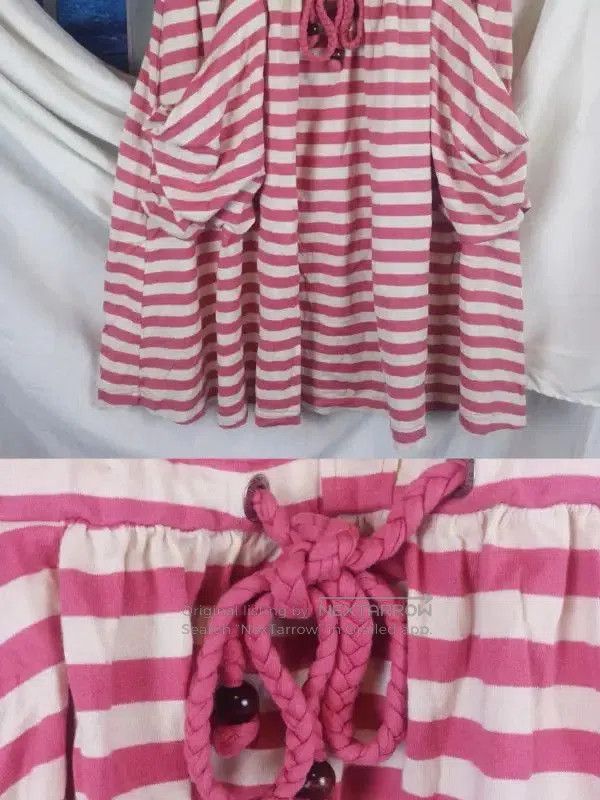 Burberry Burberry Pink Striped Cotton Summer Dress. Size M / US 6-8 / IT 42-44 - 3 Thumbnail