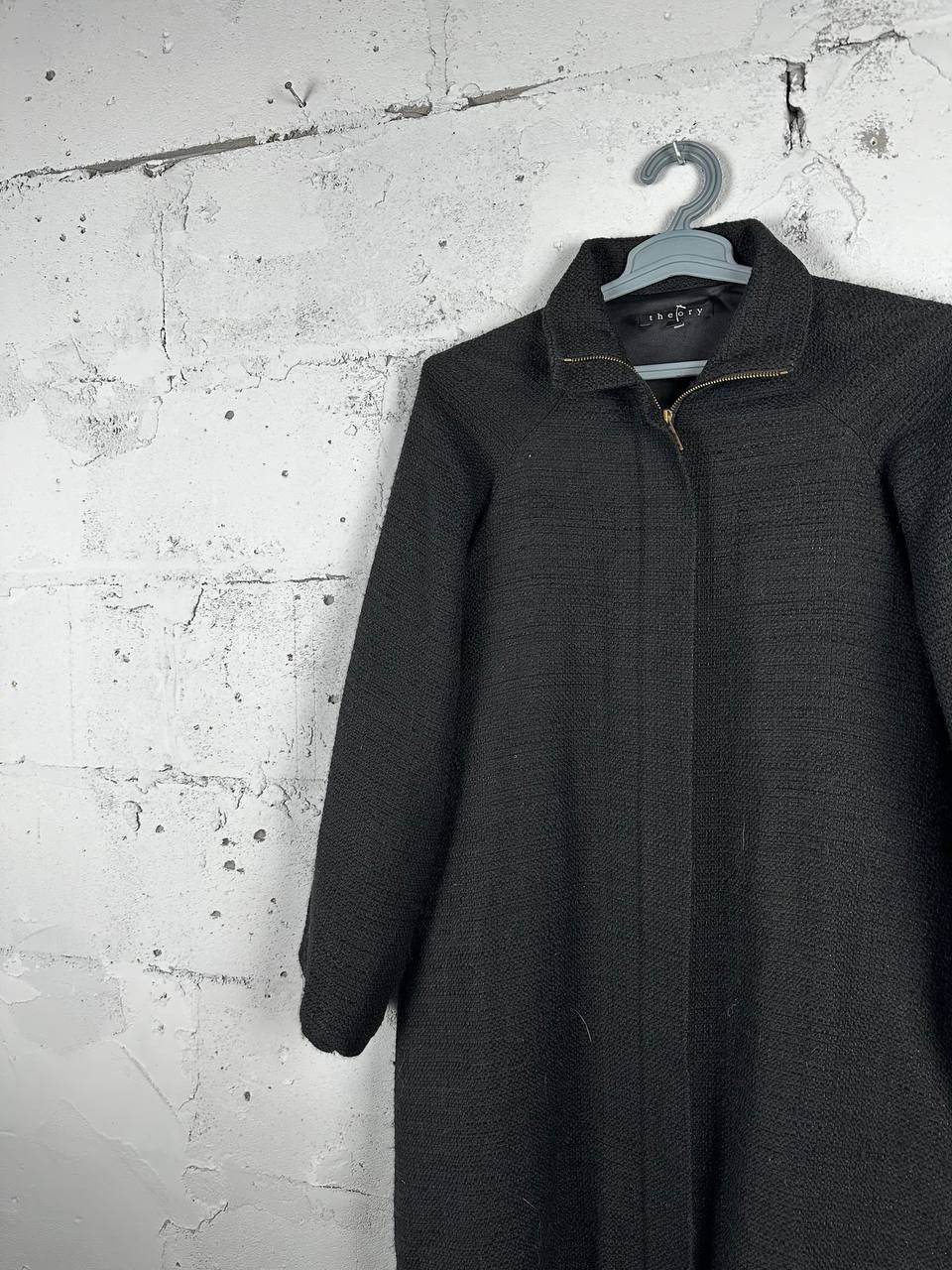 Theory Theory One Size Wool Blend Avant Garde Black Coat Size US M / EU 48-50 / 2 - 3 Thumbnail