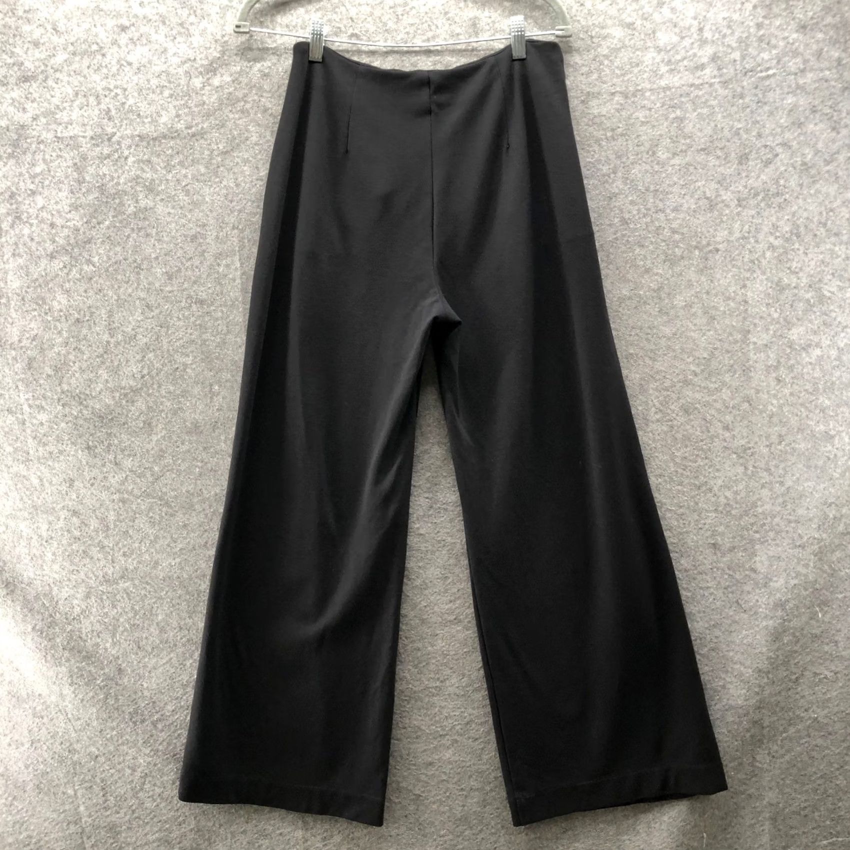 Vintage KUT from the Kloth Wide Leg Ponte Pants Women 8 Black High Rise Dress Size 30" / US 8 / IT 44 - 2 Thumbnail