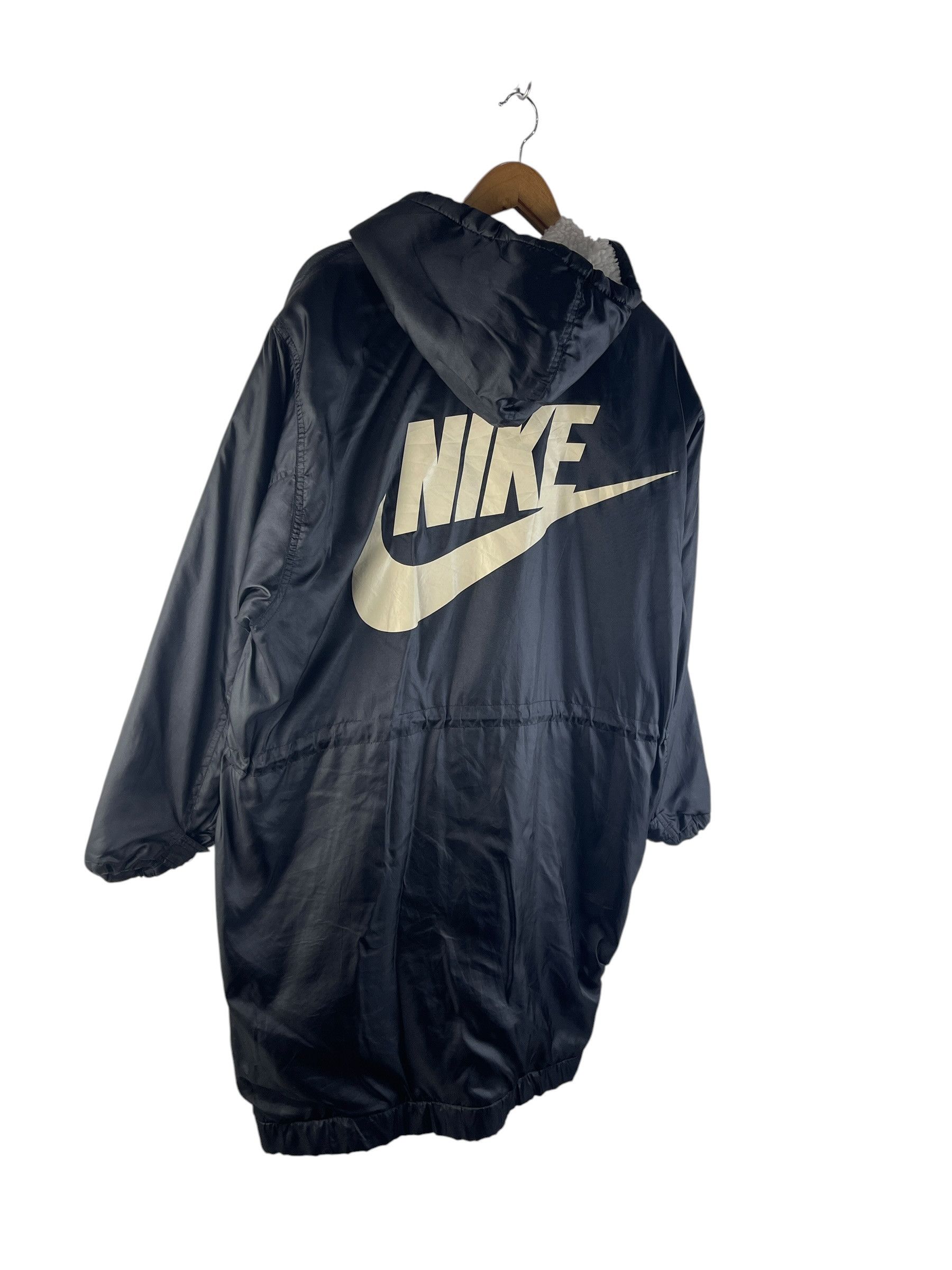 Nike Nike Sherpa Lined Bench Coat Swoosh Back Hoodie Jacket Size US M / EU 48-50 / 2 - 4 Thumbnail