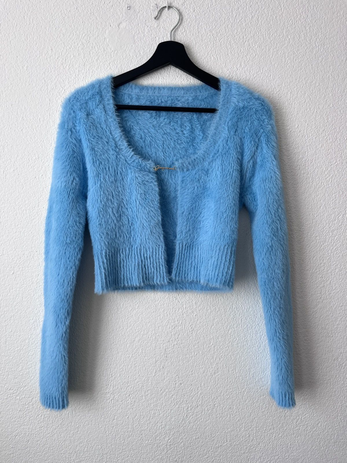 Jacquemus Jacquemus La Maille Neve Long Sleeve Cropped Cardigan 40 Size M / US 6-8 / IT 42-44 - 1 Thumbnail