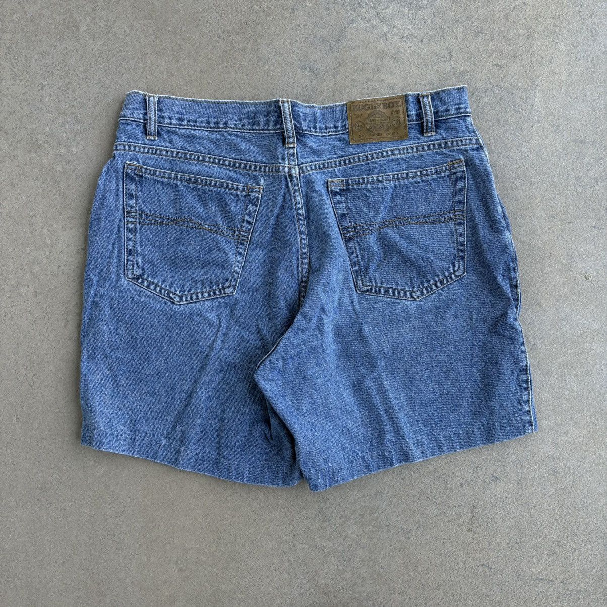Bugle Boy × Vintage Vintage 90's Bugle Boy Jean Shorts 34" Waist Jorts Size US 34 / EU 50 - 7 Thumbnail