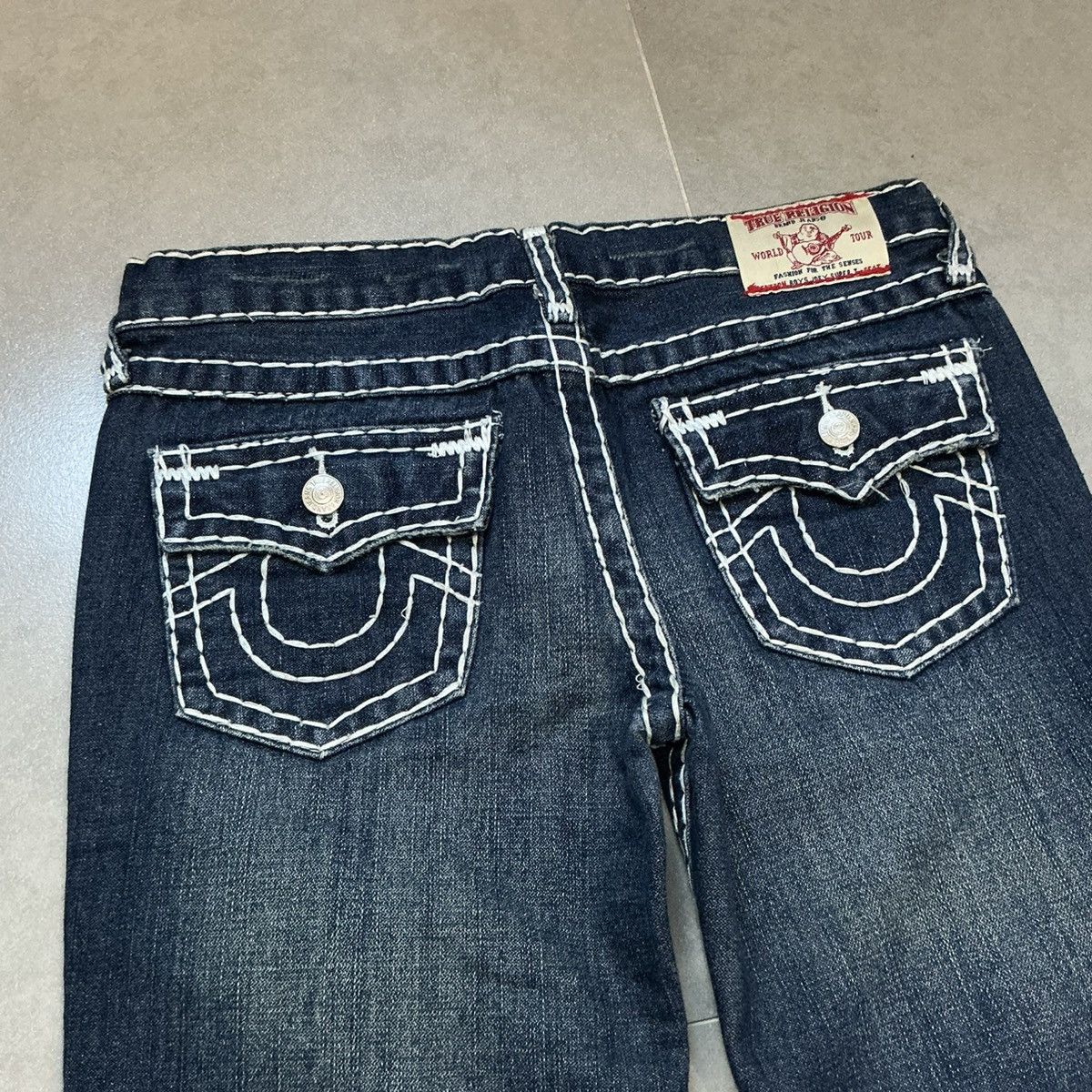 True Religion 00s True Religion Girls Joey Super T World Tour Flare Jeans Size 34" / US 12 / IT 48 - 8 Thumbnail