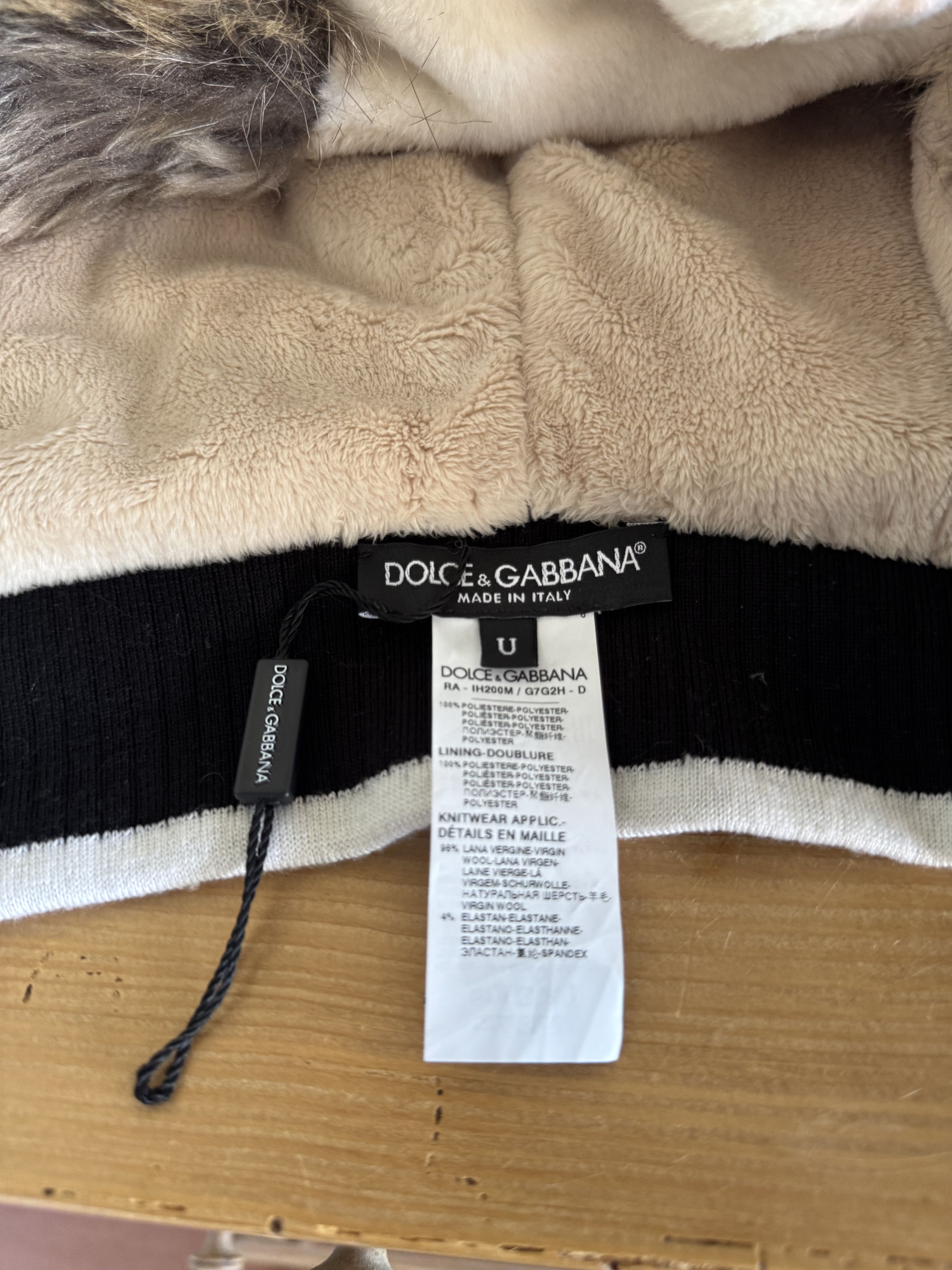 Dolce & Gabbana FW17 Faux Fur Rabbit Head Hat Size ONE SIZE - 12 Thumbnail