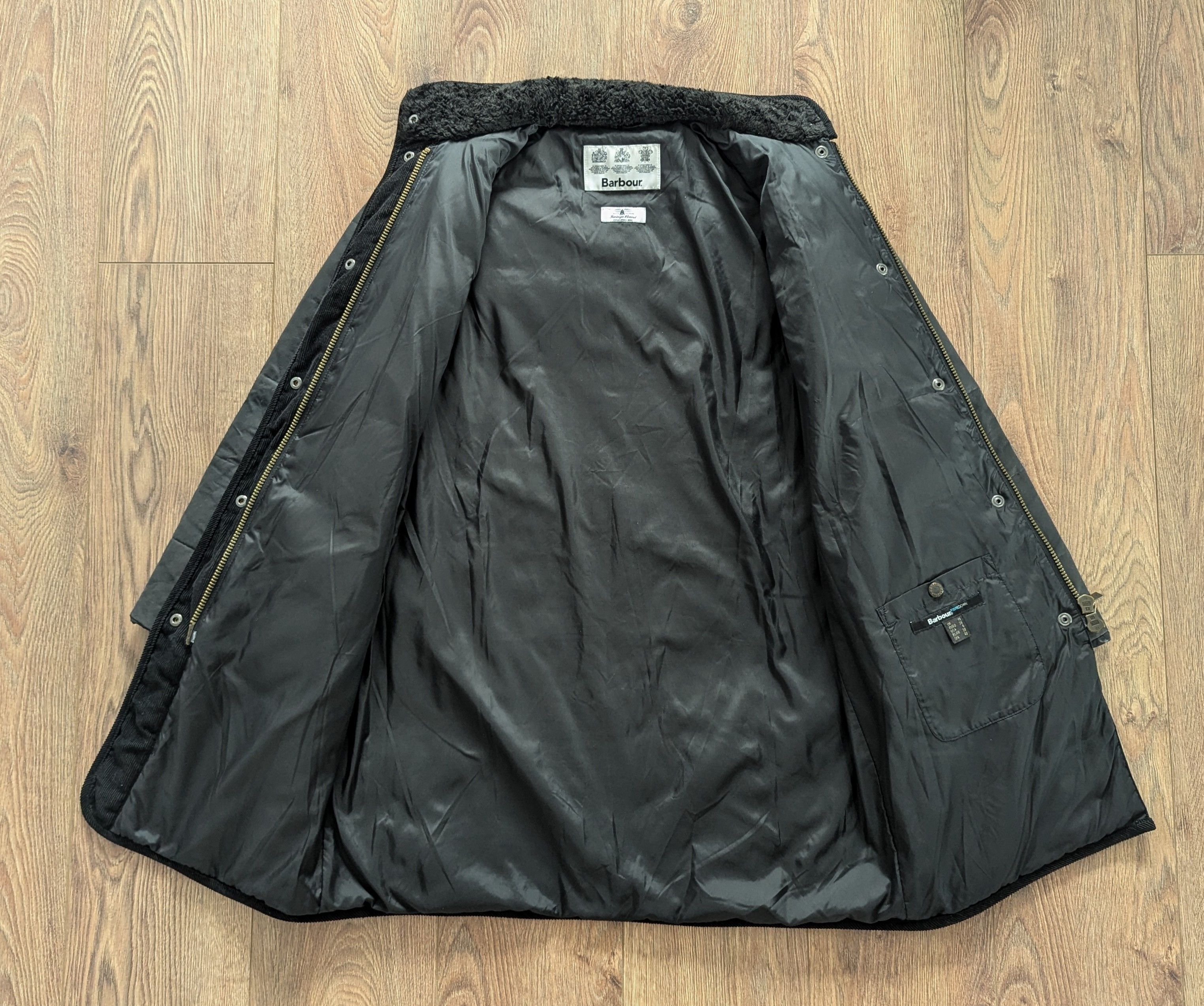 Barbour Barbour Wax Baffle Wax Fibredown Jacket Black Waxed Cotton Size M / US 6-8 / IT 42-44 - 10 Thumbnail