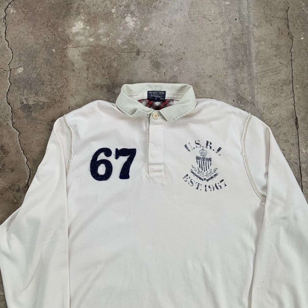 Polo Ralph Lauren Vintage Polo Ralph Lauren Rugby Longsleeve Kanye West Size US XL / EU 56 / 4 - 3 Thumbnail