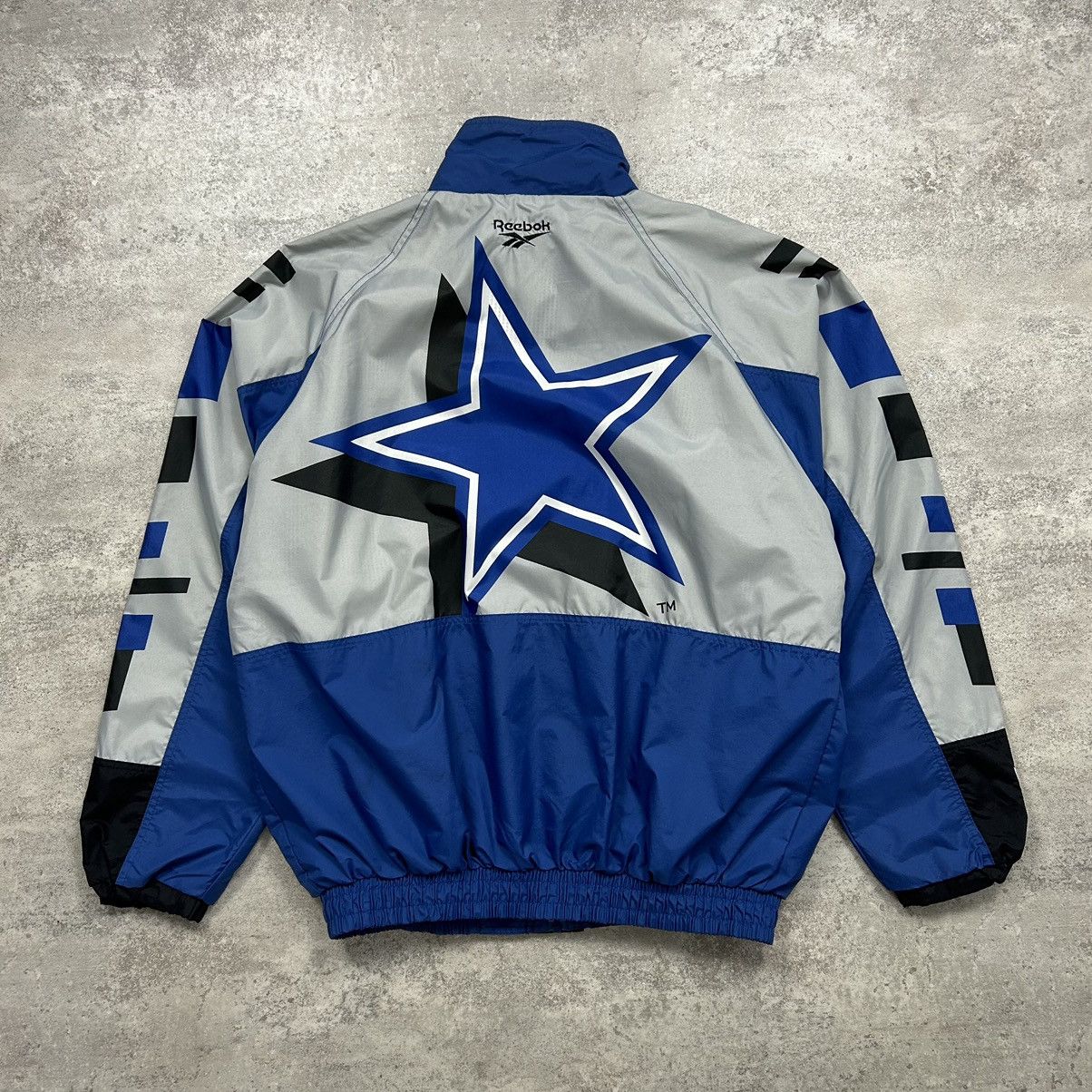 NFL × Reebok × Vintage VTG 90s NFL DALLAS COWBOYS REEBOK WINDBREAKER JACKET Size US L / EU 52-54 / 3 - 1 Thumbnail