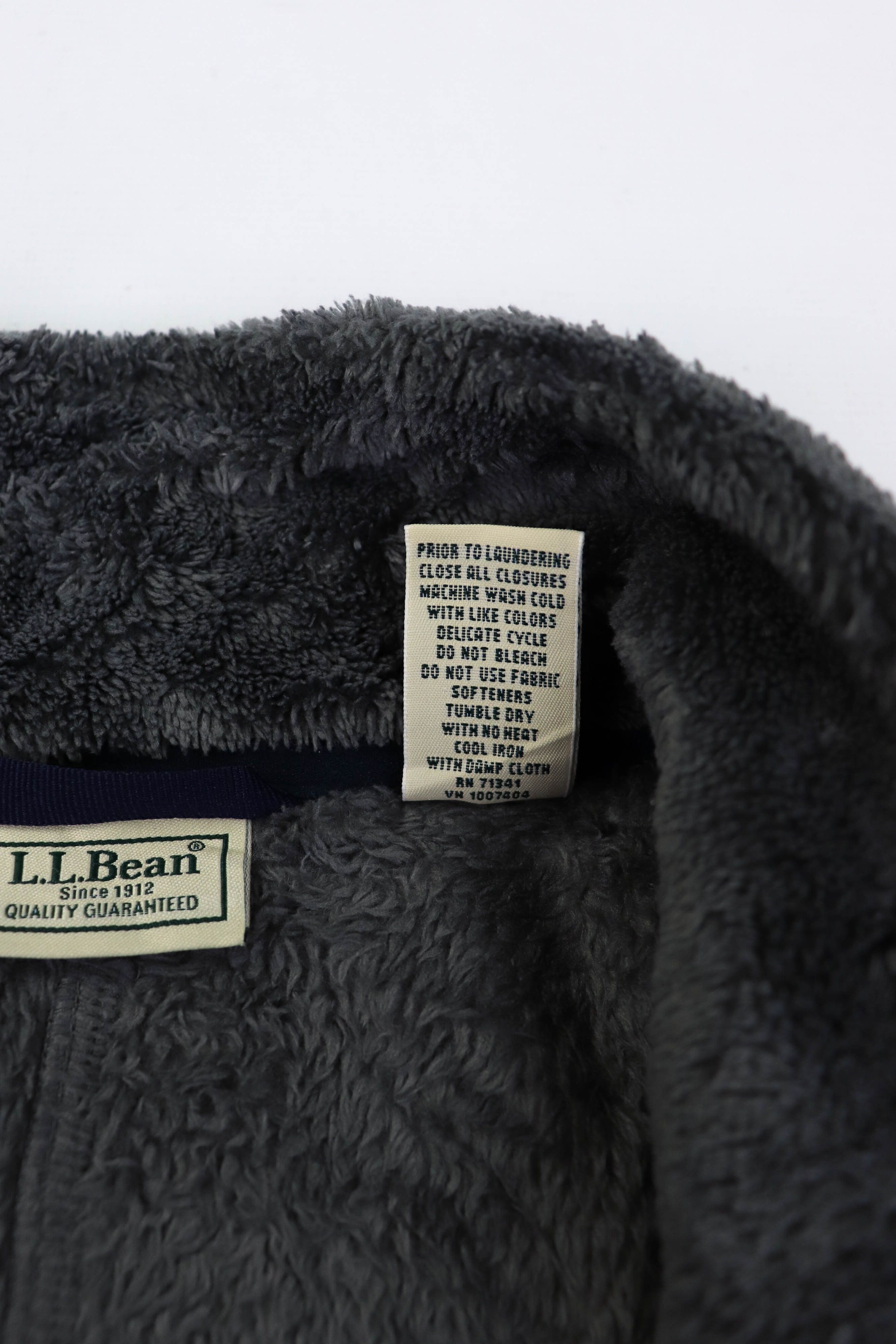 L.L. Bean L.L. Bean Gray/Blue Hi-Pile Full Zip Fleece Hiking Jacket Size US M / EU 48-50 / 2 - 13 Thumbnail