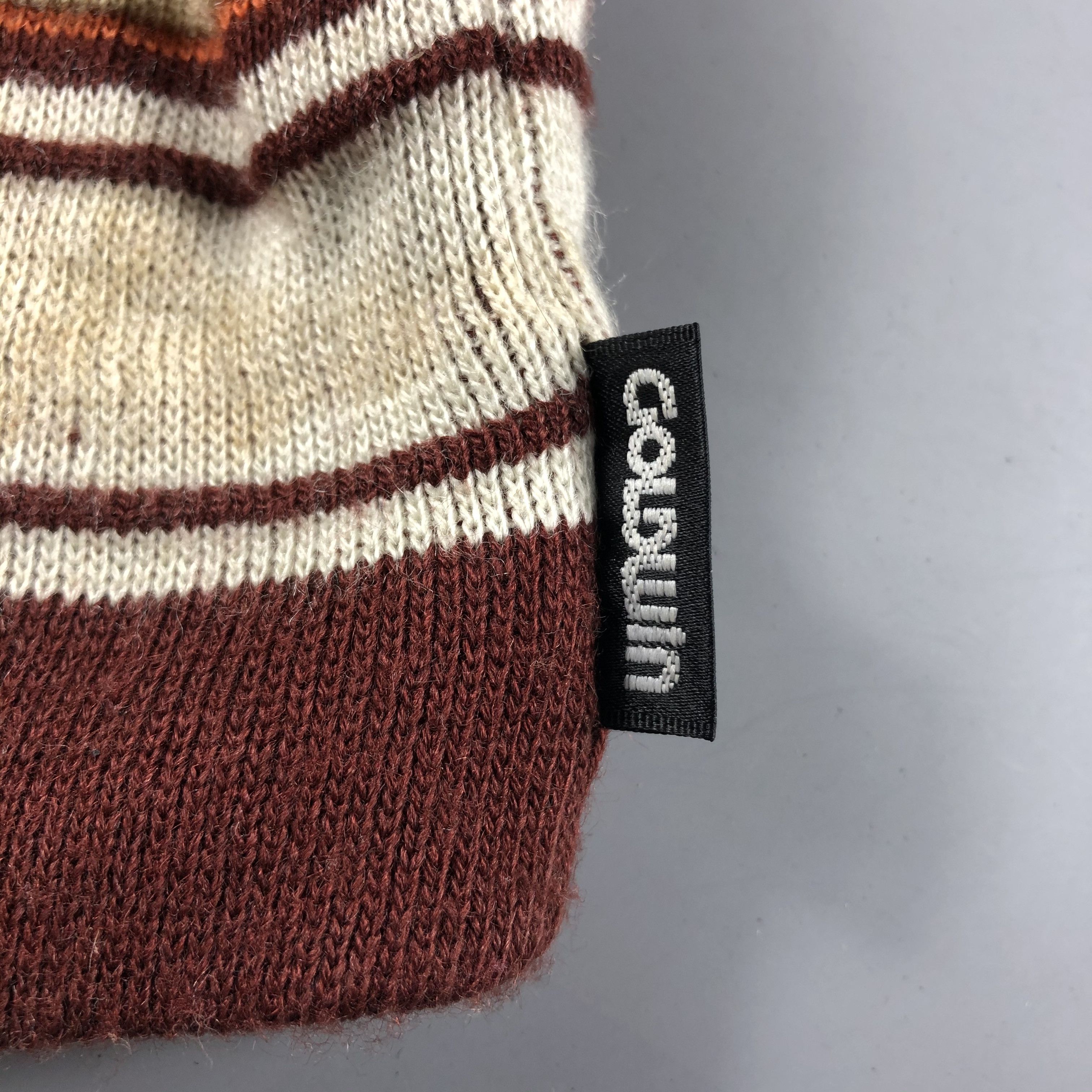 Goldwin × Vintage Goldwin Stripe Beanie Snow Hat Snow Cap -D229 Size ONE SIZE - 4 Thumbnail
