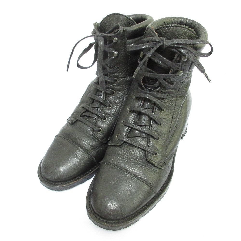 Max Mara MaxMara Max Mara Leather Lace-up Short Boots Leather Shoes DUTY FREE for USA Size ONE SIZE - 1 Thumbnail