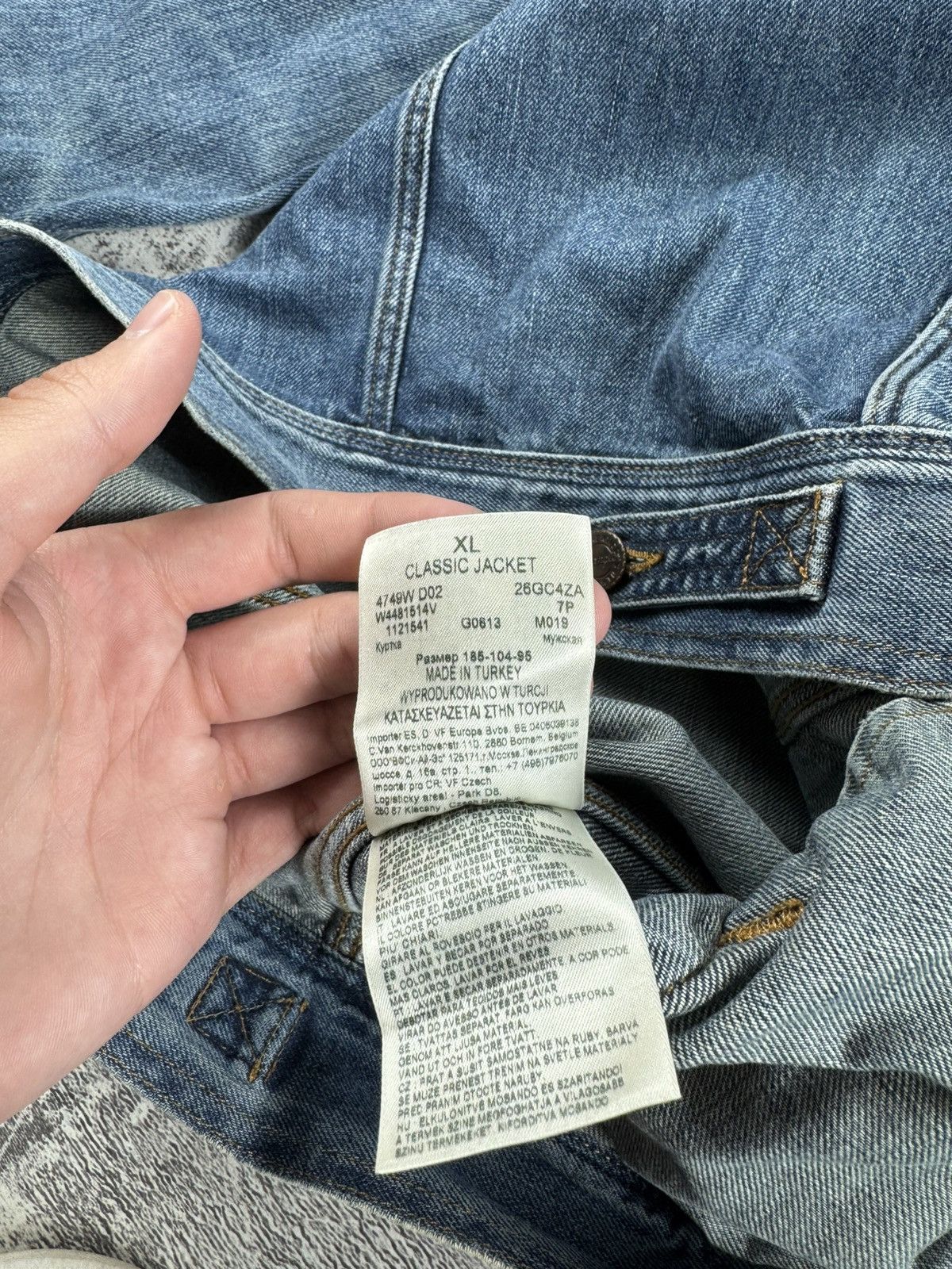 Wrangler WRANGLER Western Rugged Classic XL 90s Trucker Moto Jeans Jacket Size US XL / EU 56 / 4 - 14 Thumbnail