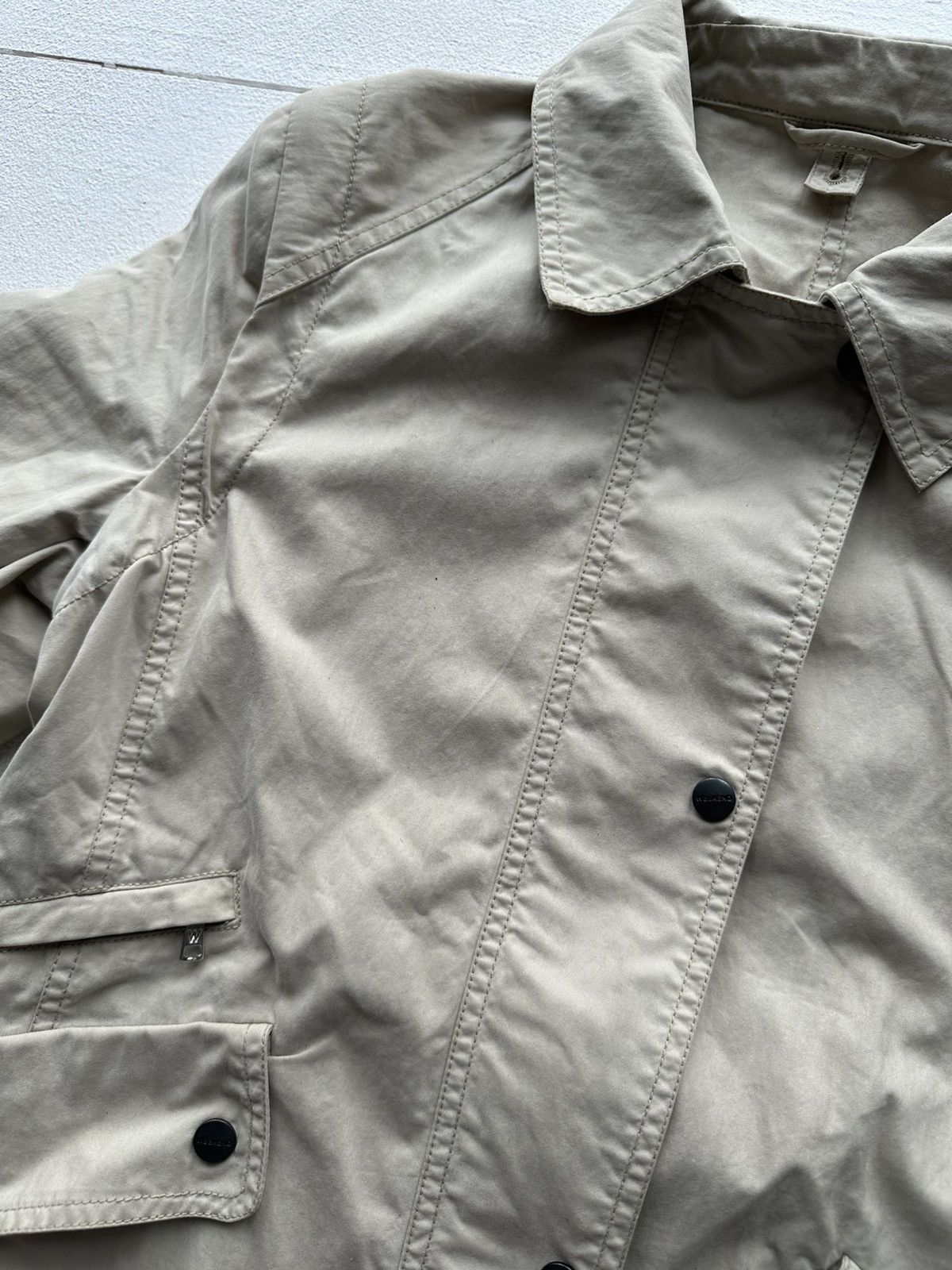 Max Mara × Weekend Max Mara 🚨RARE Max Mara Weekend Jacket beige distress luxury Size M / US 6-8 / IT 42-44 - 7 Thumbnail