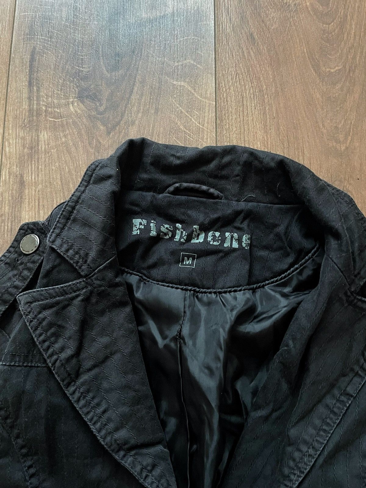 Other VINTAGE fishbone blazer jacket y2k grunge casual Size 46R - 3 Thumbnail