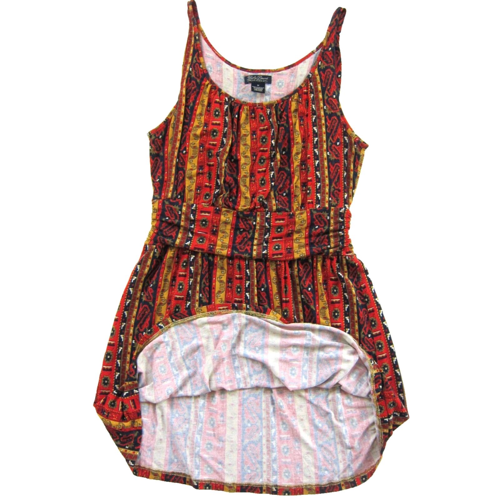 Lucky Brand Lucky Brand Jersey Stretch Red Blue Black Green Aztec Tank Dress Women Medium Size M / US 6-8 / IT 42-44 - 5 Thumbnail