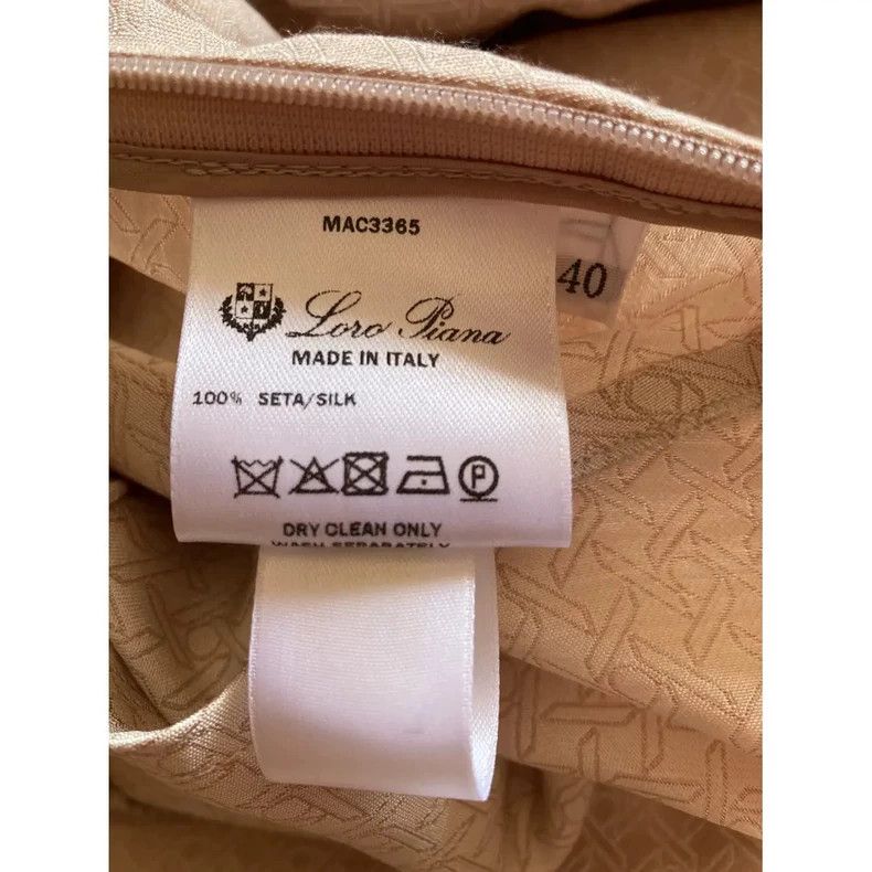 Loro Piana LORO PIANA Women's silk mid-length dress Size 26" / US 2 / IT 38 - 9 Thumbnail